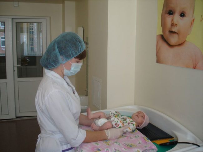 Новорождённый в поликлинике