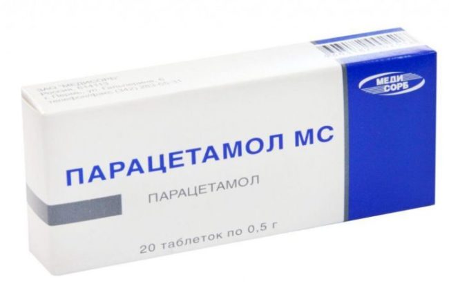 Упаковка таблеток парацетамол
