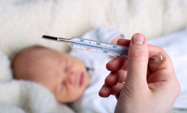 Повышенная температура тела у ребёнка