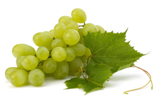 Зелёный виноград крупным планом