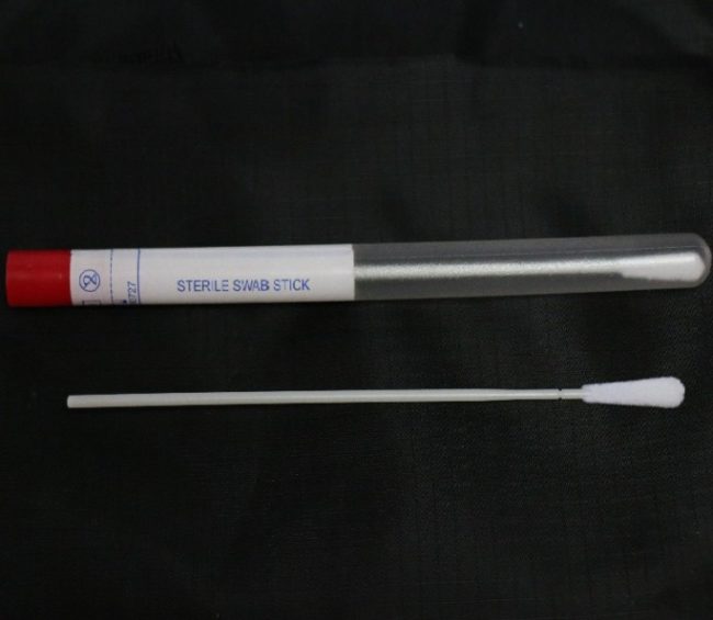 Ватная стерильная палочка для проведения соскоба на анализы глистов
