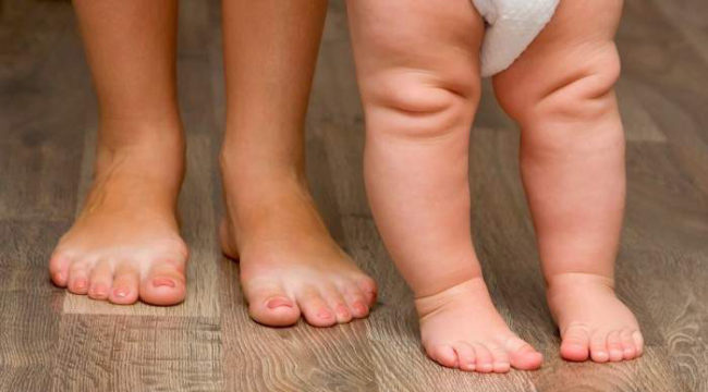 Плоскостопие у ребёнка в 9 лет и здоровые ноги у малыша